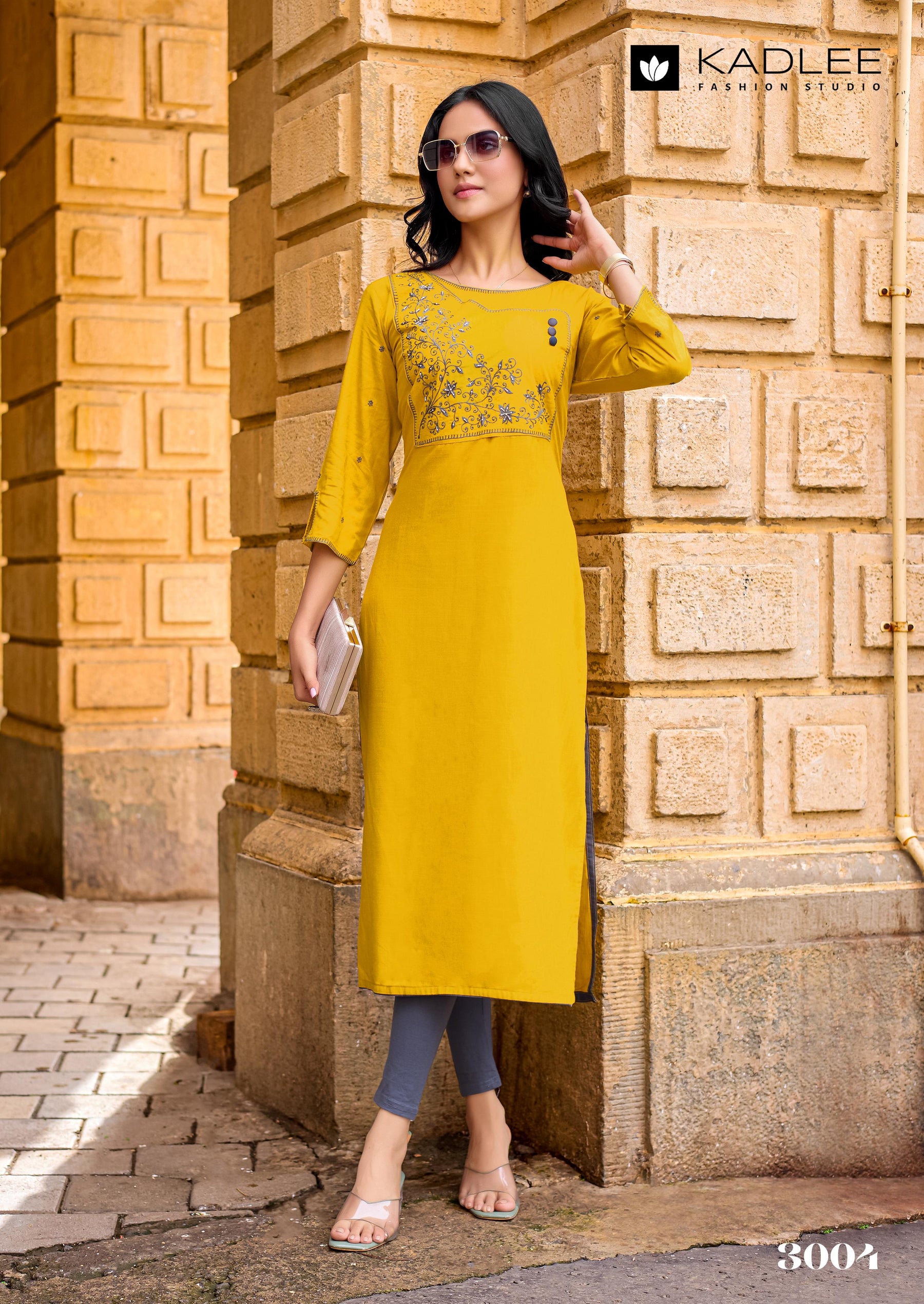 Kadlee Yashvi - Rayon Thread Work Casual Wear Kurti Collection 6 PCS - Daily Wear Stylish Kurtis By M.R. Saree Emporium
