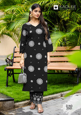 Majestica Design 6 Premium Rayon Printed Kurti Pant Set – Stylish Daily & Office Wear-M.R. Saree Emporium