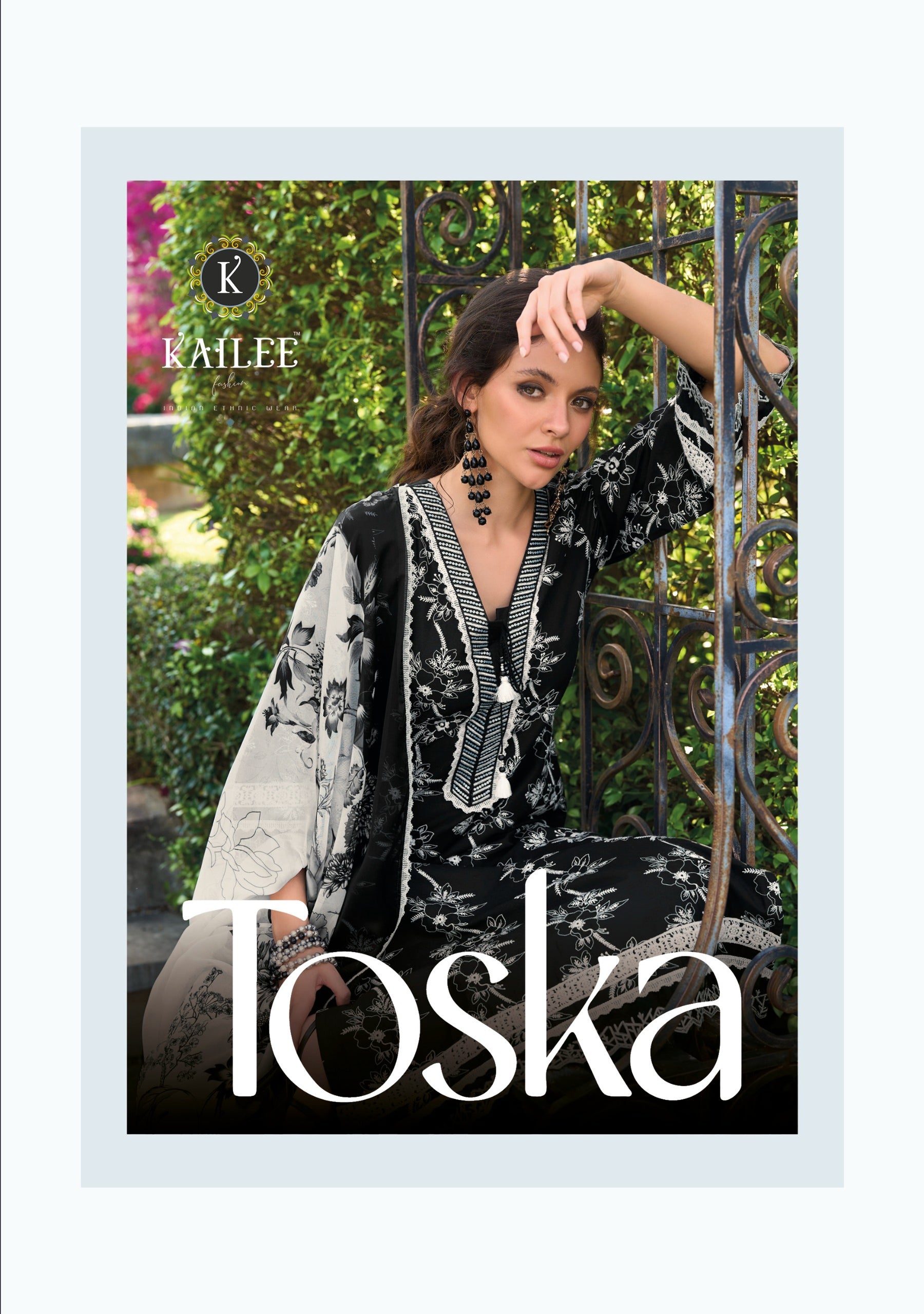 Kailee Toska Premium Summer Cotton Kurti Pant Dupatta Set Embroidered Designer Wear – M.R. Saree Emporium