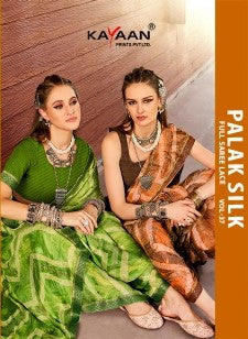 Kayaan Palak Silk Vol-37 Chiffon Fancy Saree | M.R. Saree Emporium