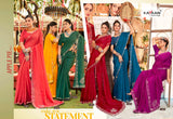 Kayaan Apple Pie Fancy Georgette Saree 6 Pcs Set Wholesale - Designer Printed Sarees – M.R. Saree Emporium