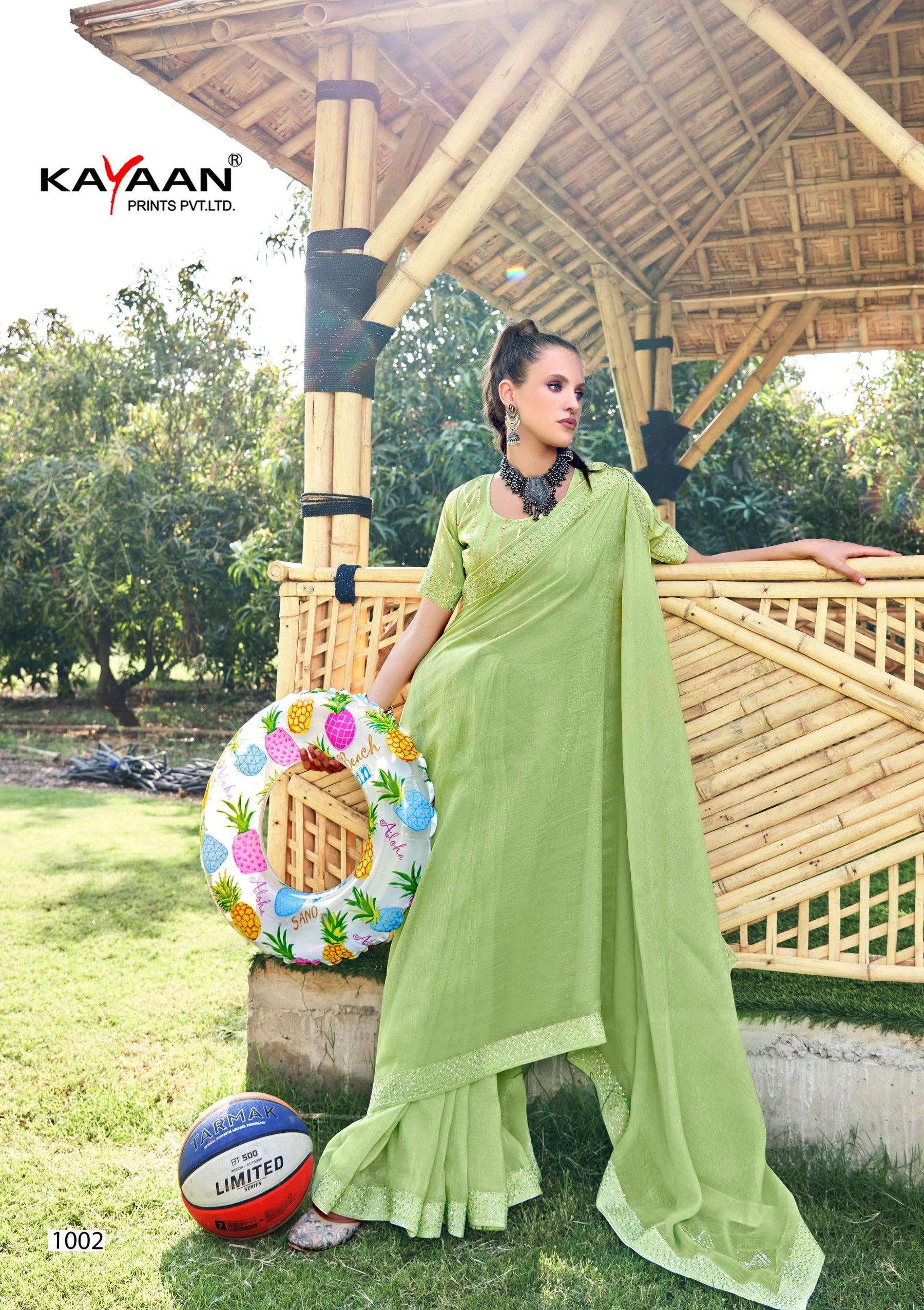 Kayaan Gmail Vol-1 Fancy Saree – 8 Pcs Set Wholesale | M.R. Saree Emporium