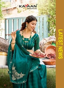 Kayaan Latest News Simmer Chiffon Saree 8 Pcs Set Wholesale - Fancy Designer Sarees – M.R. Saree Emporium