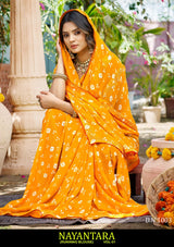 Kayaan Nayantara Vol-01 Georgette Saree Set (Pack of 8) – Lightweight Printed Daily Wear Sarees - M.R. Saree Emporium