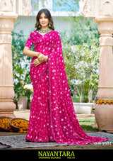 Kayaan Nayantara Vol-01 Georgette Saree Set (Pack of 8) – Lightweight Printed Daily Wear Sarees - M.R. Saree Emporium