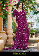 Kayaan Nayantara Vol-01 Georgette Saree Set (Pack of 8) – Lightweight Printed Daily Wear Sarees - M.R. Saree Emporium