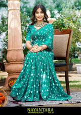 Kayaan Nayantara Vol-01 Georgette Saree Set (Pack of 8) – Lightweight Printed Daily Wear Sarees - M.R. Saree Emporium