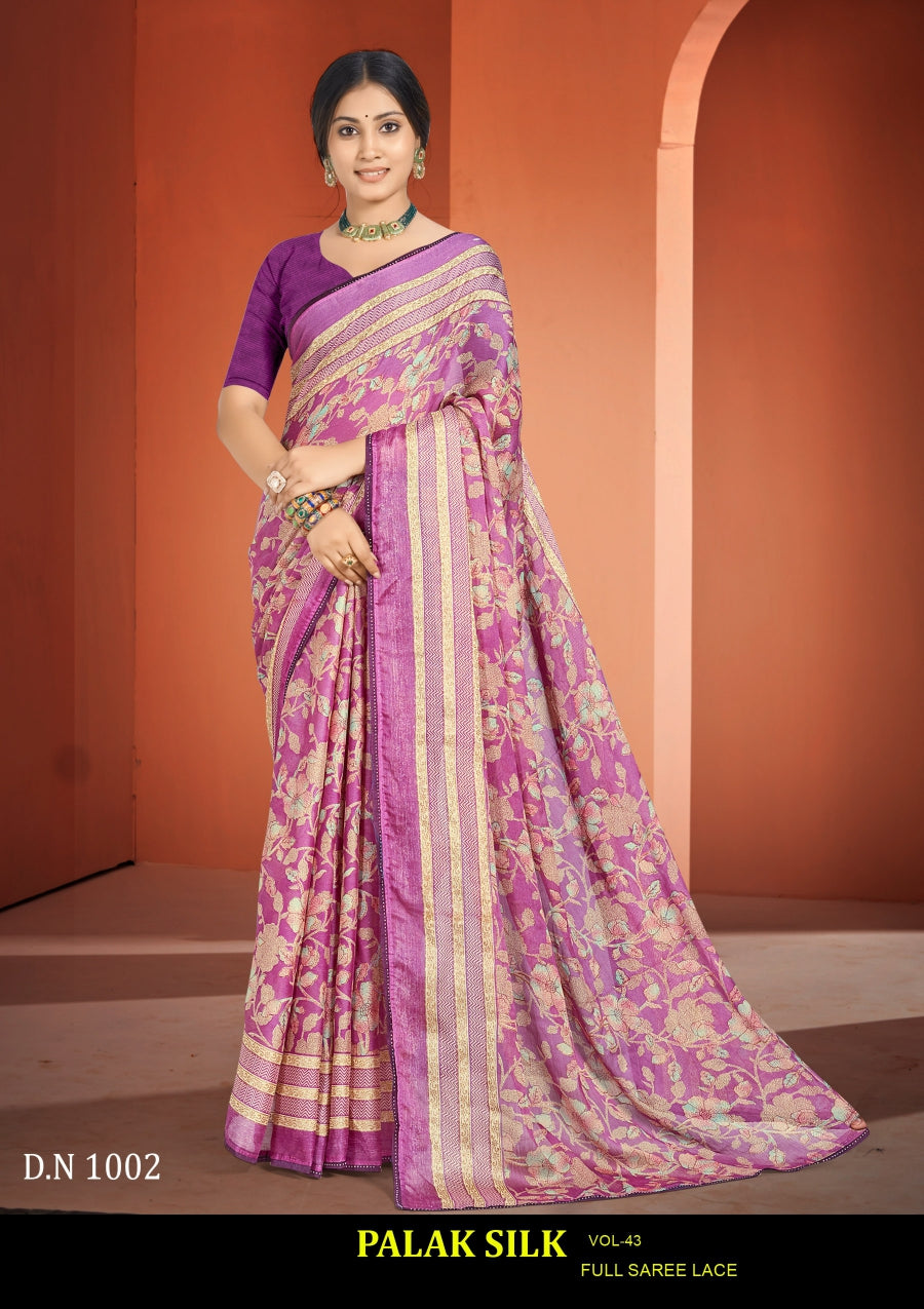 Kayaan Palak Silk Vol-43 Moss Chiffon Saree 8 Pcs Set Wholesale - Fancy Designer Printed Sarees – M.R. Saree Emporium