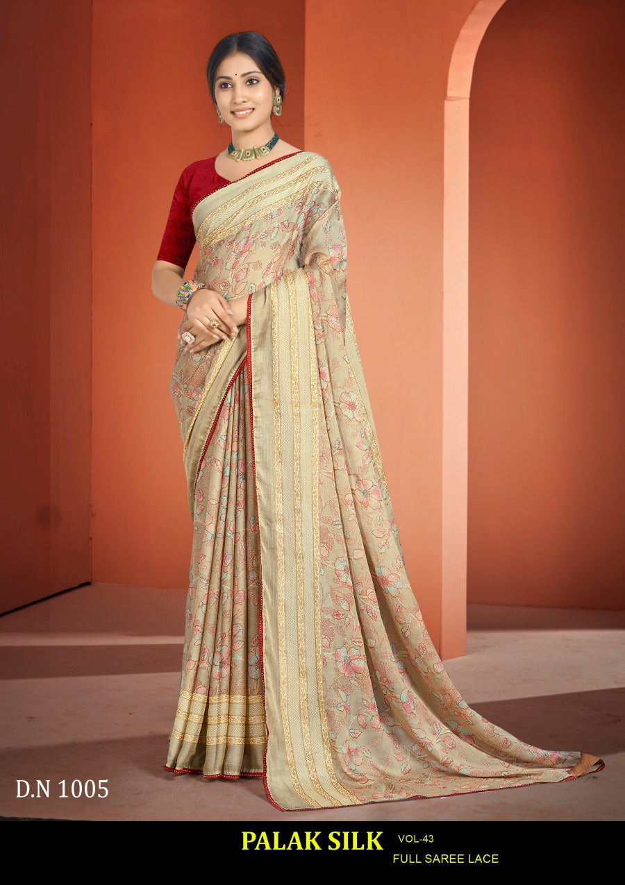 Kayaan Palak Silk Vol-43 Moss Chiffon Saree 8 Pcs Set Wholesale - Fancy Designer Printed Sarees – M.R. Saree Emporium