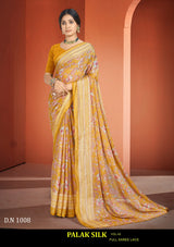 Kayaan Palak Silk Vol-43 Moss Chiffon Saree 8 Pcs Set Wholesale - Fancy Designer Printed Sarees – M.R. Saree Emporium