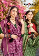 Kayaan Salsa Vol-38 Cotton Saree 8 Pcs Set with Lace Border - M.R. Saree Emporium