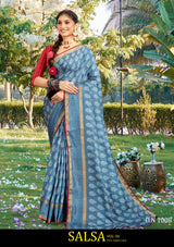 Kayaan Salsa Vol-38 Cotton Saree 8 Pcs Set with Lace Border - M.R. Saree Emporium