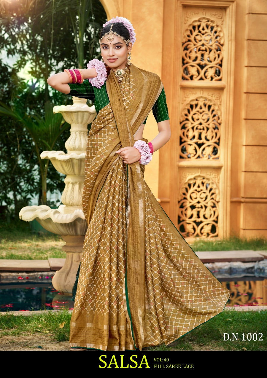 Kayaan Salsa Vol 40 Cotton Saree 8 Pcs Set