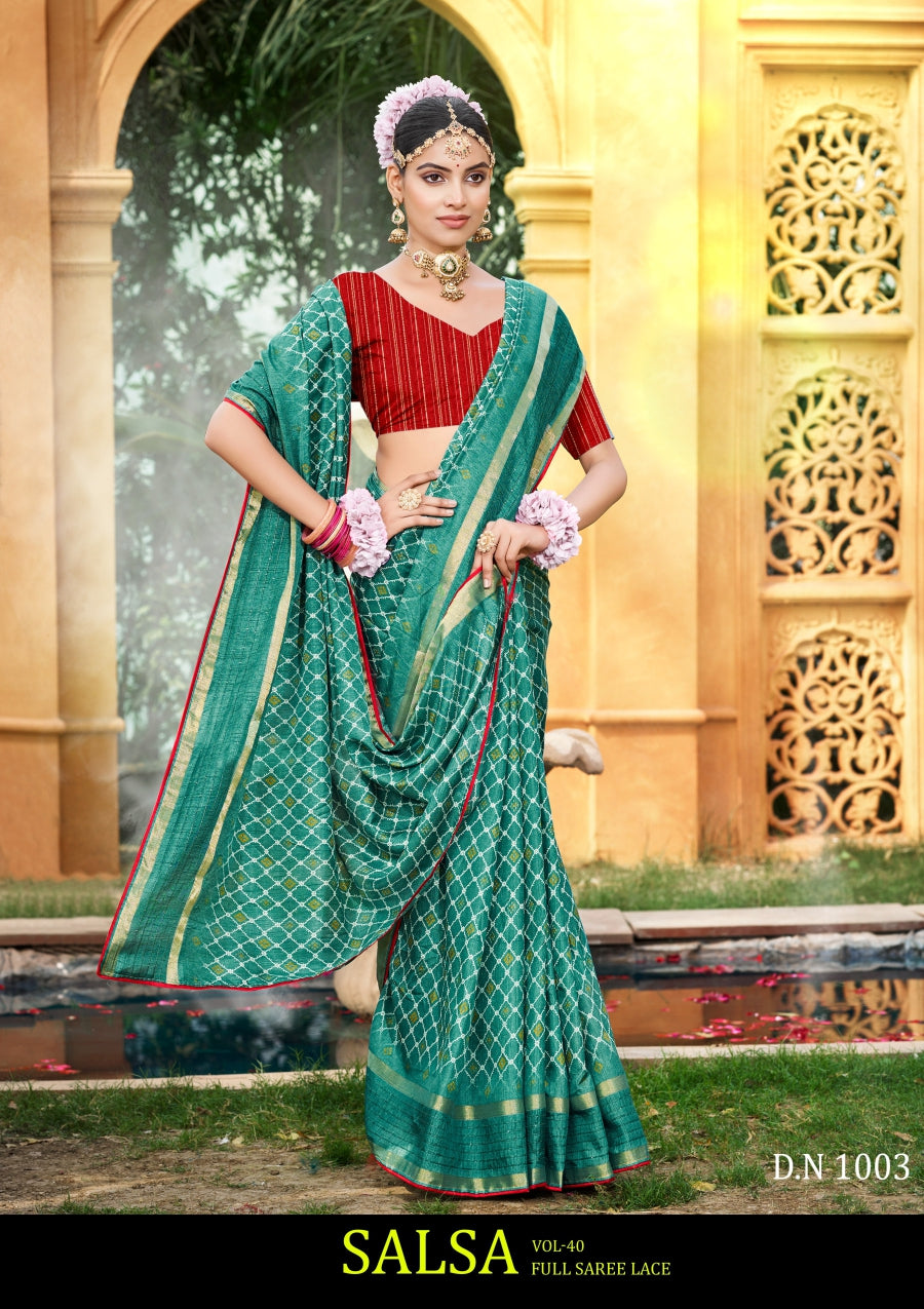 Kayaan Salsa Vol 40 Cotton Saree 8 Pcs Set