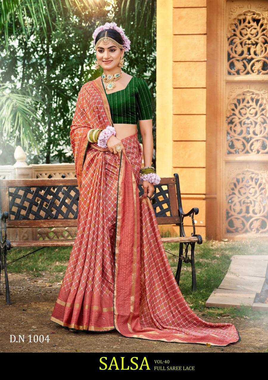 Kayaan Salsa Vol 40 Cotton Saree 8 Pcs Set