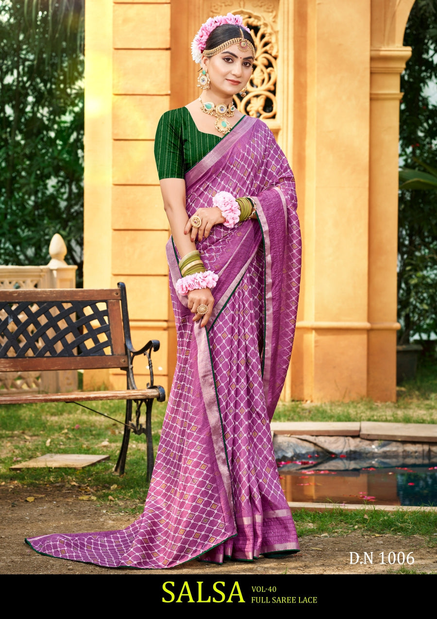 Kayaan Salsa Vol 40 Cotton Saree 8 Pcs Set