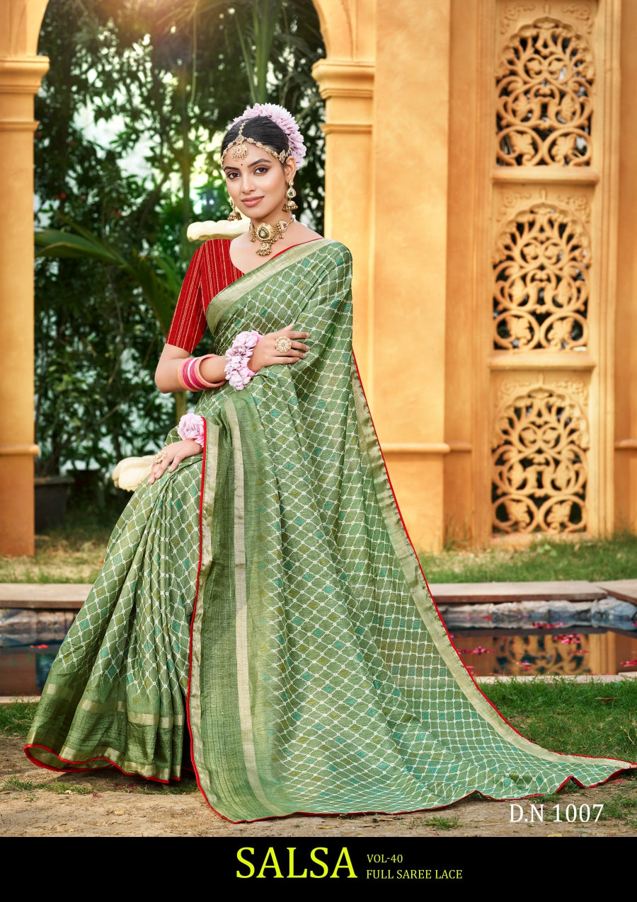 Kayaan Salsa Vol 40 Cotton Saree 8 Pcs Set