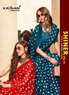 Kayaan Shiner Vol-81 Exclusive Fancy Print Saree  | M.R. Saree Emporium