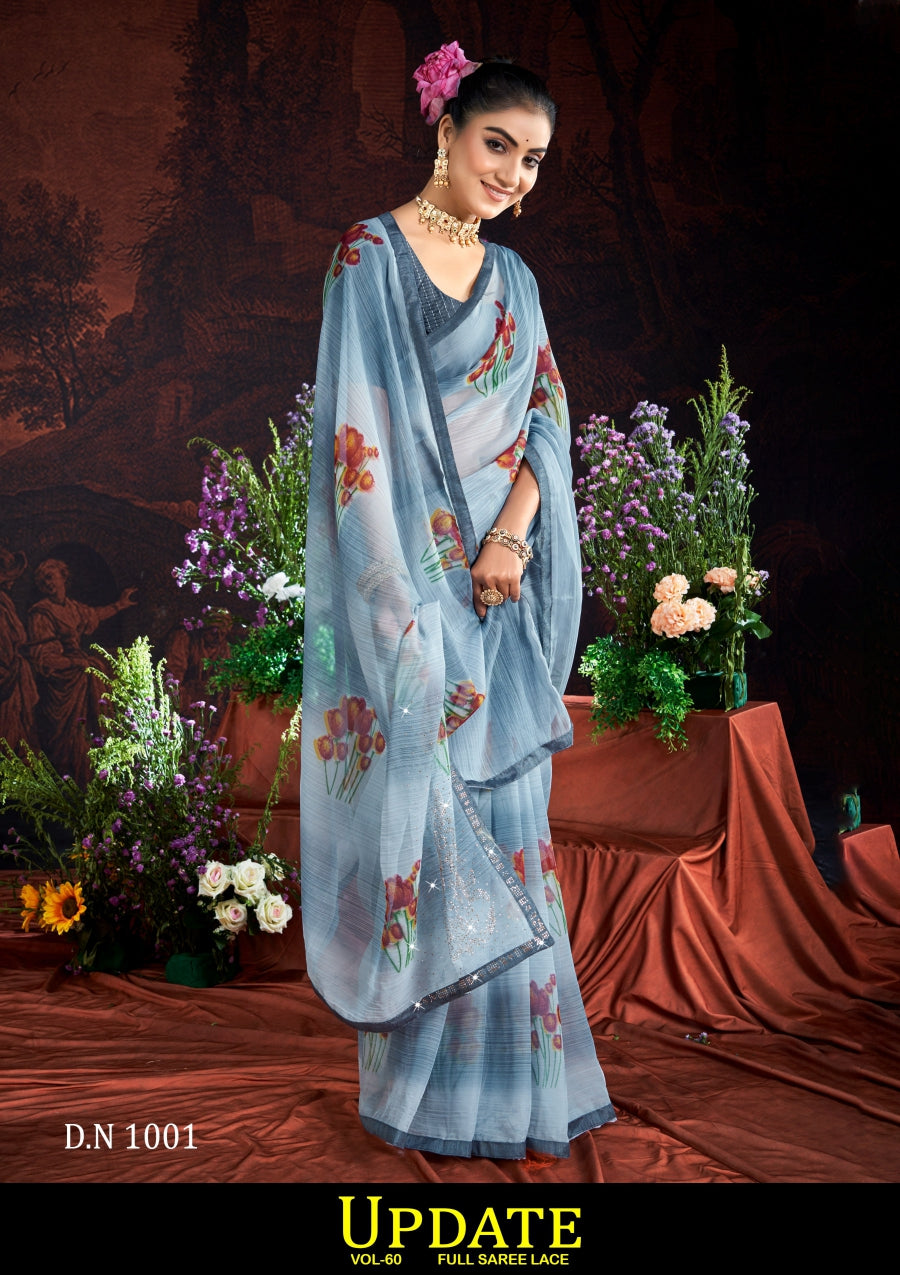 Kayaan Update Vol-60 Exclusive Fancy Print Saree  | M.R. Saree Emporium