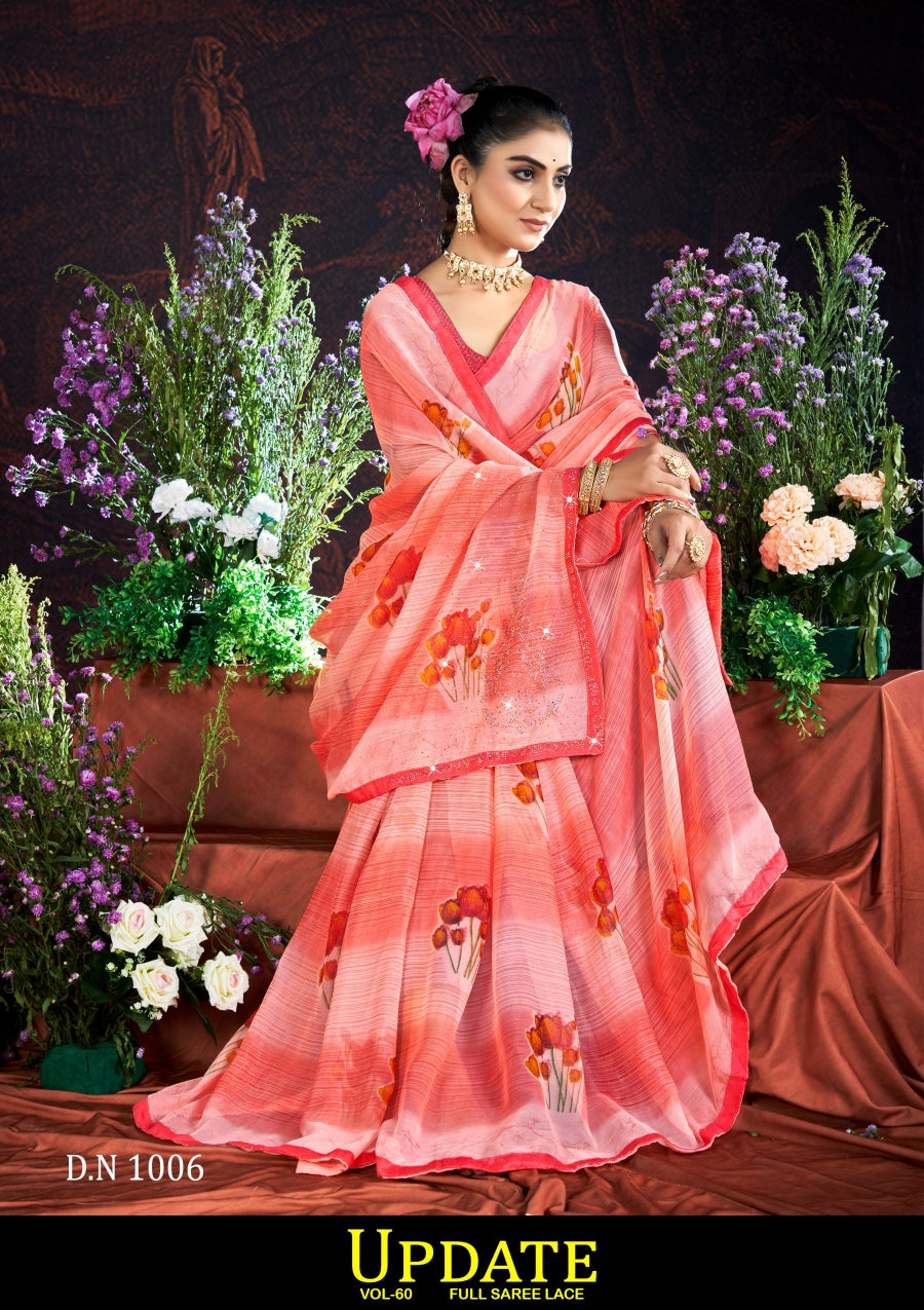 Kayaan Update Vol-60 Exclusive Fancy Print Saree  | M.R. Saree Emporium