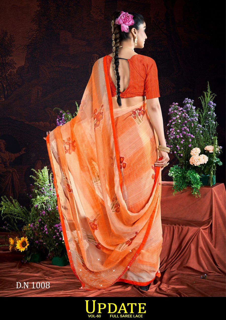 Kayaan Update Vol-60 Exclusive Fancy Print Saree  | M.R. Saree Emporium