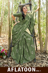 Kayaan Aflatoon V-1 Prints Swarovski Saree | M.R. Saree Emporium