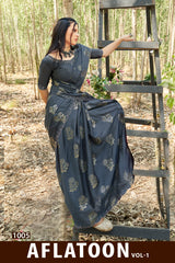 Kayaan Aflatoon V-1 Prints Swarovski Saree | M.R. Saree Emporium
