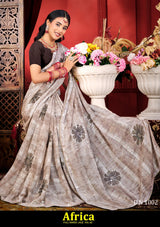 Kayaan Africa Vol-02 Simmar Chiffon Saree – 8 PCS Set – M.R. Saree Emporium
