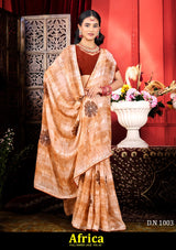 Kayaan Africa Vol-02 Simmar Chiffon Saree – 8 PCS Set – M.R. Saree Emporium