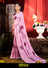 Kayaan Africa Vol-02 Simmar Chiffon Saree – 8 PCS Set – M.R. Saree Emporium