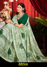 Kayaan Africa Vol-02 Simmar Chiffon Saree – 8 PCS Set – M.R. Saree Emporium