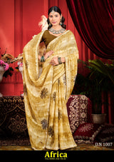 Kayaan Africa Vol-02 Simmar Chiffon Saree – 8 PCS Set – M.R. Saree Emporium