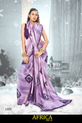 Kayaan Africa Vol-13 Full Saree Lace – Georgette Fabric 8 Pcs Set Wholesale -M.R. Saree Emporium