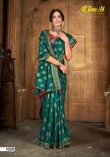 Kayaan All Time Hit Vol-01 Vichitra Silk Printed Saree 8 Pcs Set– M.R. Saree Emporiumum