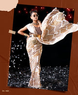 Kayaan Ayushi Vol-01 Printed Simmar Chiffon Saree (8 Pcs Set) – M.R. Saree Emporium