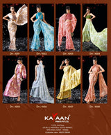 Kayaan Ayushi Vol-01 Printed Simmar Chiffon Saree (8 Pcs Set) – M.R. Saree Emporium
