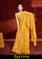 Kayaan Dastoor Vol-01 Chiffon Saree – 8 PCS Set – M.R. Saree Emporium