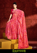 Kayaan Dastoor Vol-01 Chiffon Saree – 8 PCS Set – M.R. Saree Emporium