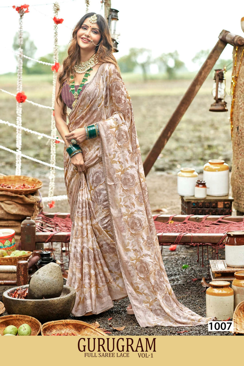 Kayaan Gurugram Chiffon Fancy Saree M.R. Saree Emporium