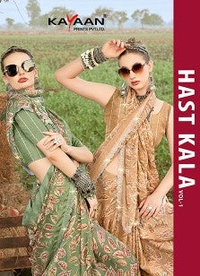 Kayaan Hastkala Vol-01 Moss Chiffon Fancy Saree | M.R. Saree Emporium