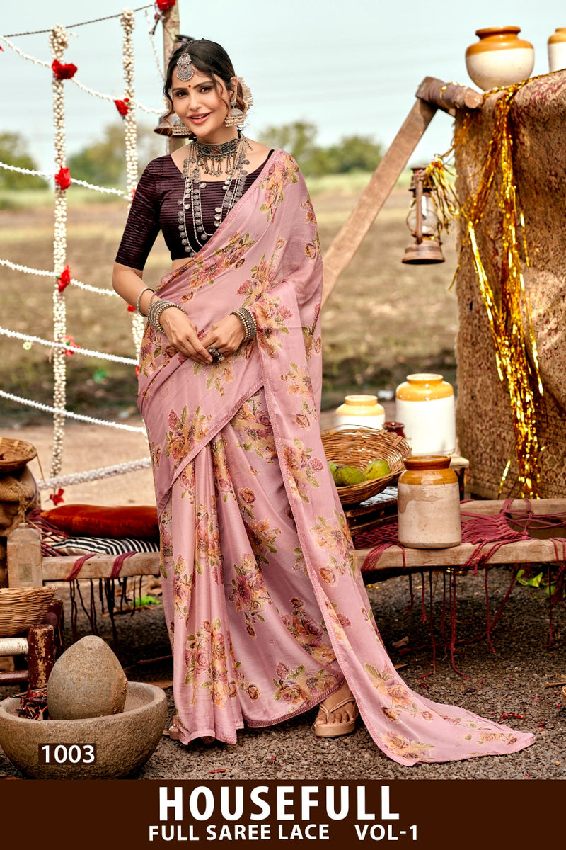 Housefull Vol-1 Kayaan Print Moss Chiffon Fancy Saree M.R. Saree Emporium