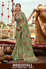 Housefull Vol-1 Kayaan Print Moss Chiffon Fancy Saree M.R. Saree Emporium