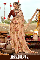 Housefull Vol-1 Kayaan Print Moss Chiffon Fancy Saree M.R. Saree Emporium