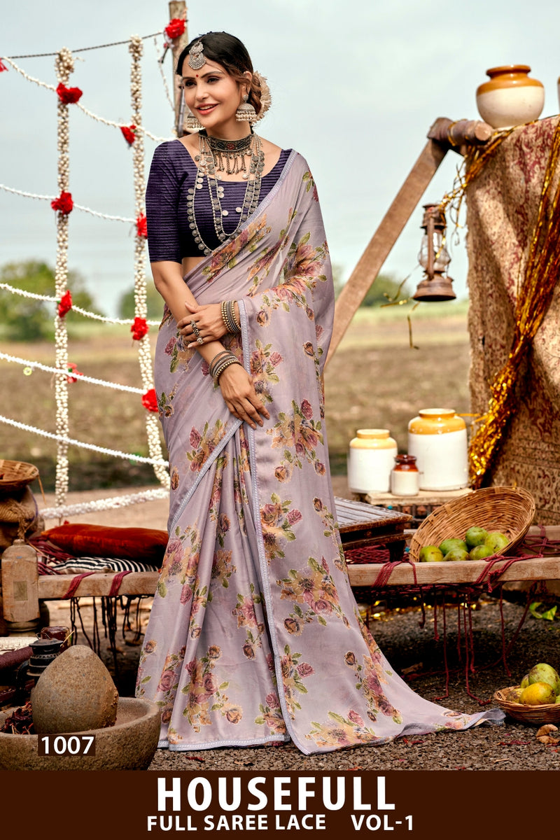 Housefull Vol-1 Kayaan Print Moss Chiffon Fancy Saree M.R. Saree Emporium