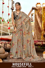 Housefull Vol-1 Kayaan Print Moss Chiffon Fancy Saree M.R. Saree Emporium