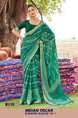 Moss Chiffon Saree – Indian Oscar Running Blouse Vol-1 8 Pcs Set -M.R. Saree Emporium