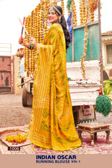 Moss Chiffon Saree – Indian Oscar Running Blouse Vol-1 8 Pcs Set -M.R. Saree Emporium