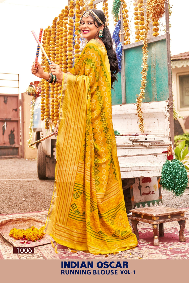 Kayaan Indian Oscar Vol-1 Moss Chiffon Saree – 8 PCS Set – M.R. Saree Emporium