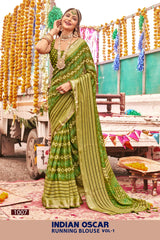 Kayaan Indian Oscar Vol-1 Moss Chiffon Saree – 8 PCS Set – M.R. Saree Emporium
