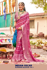 Moss Chiffon Saree – Indian Oscar Running Blouse Vol-1 8 Pcs Set -M.R. Saree Emporium